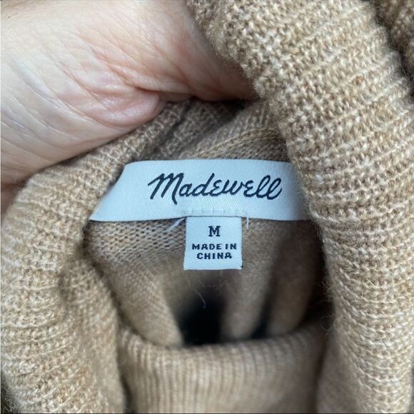 Madewell Women's Crestland Side-Button Turtleneck Tunic Sweater size Medium - Picture 6 of 6
